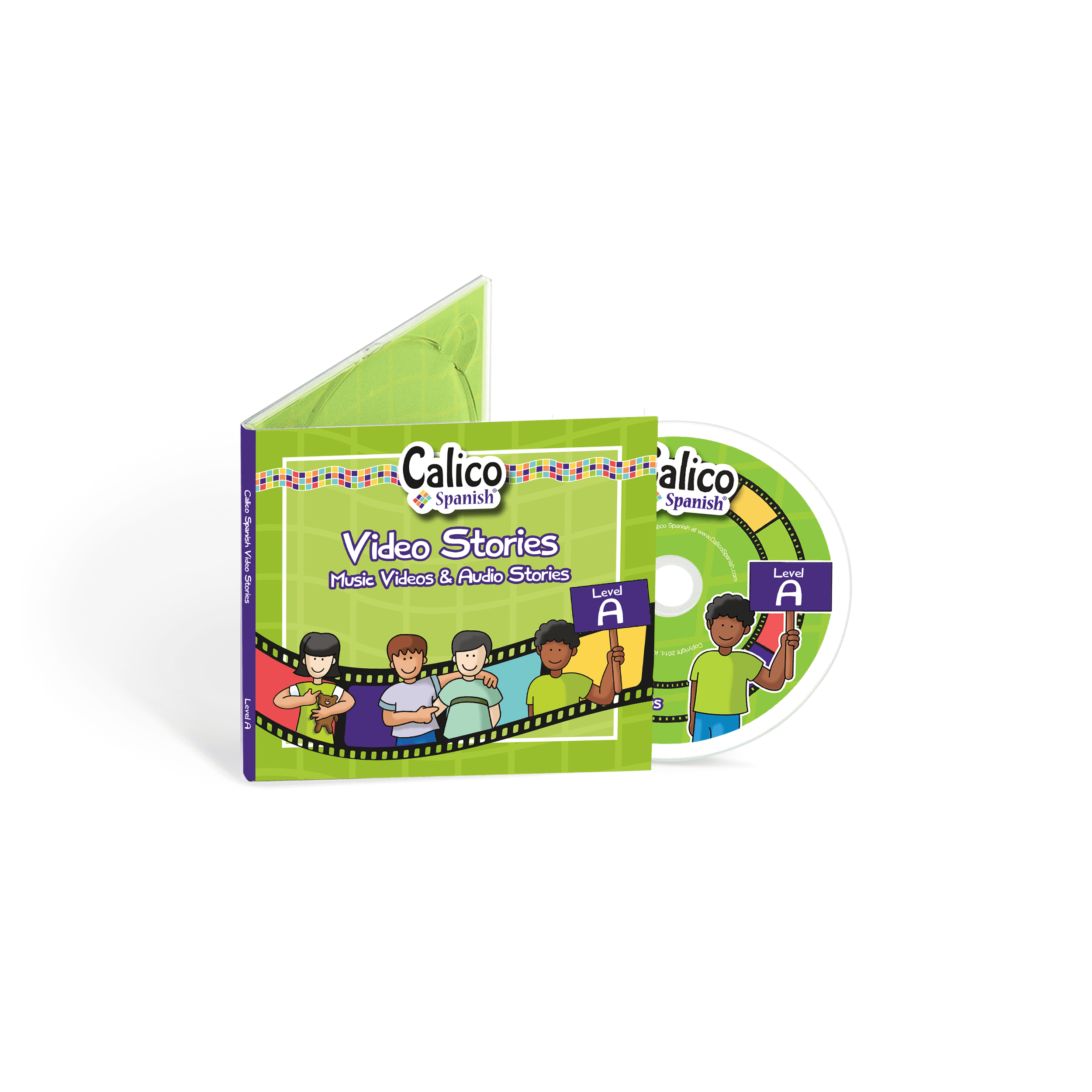 video stories on DVD level a for elementary school spanish classes