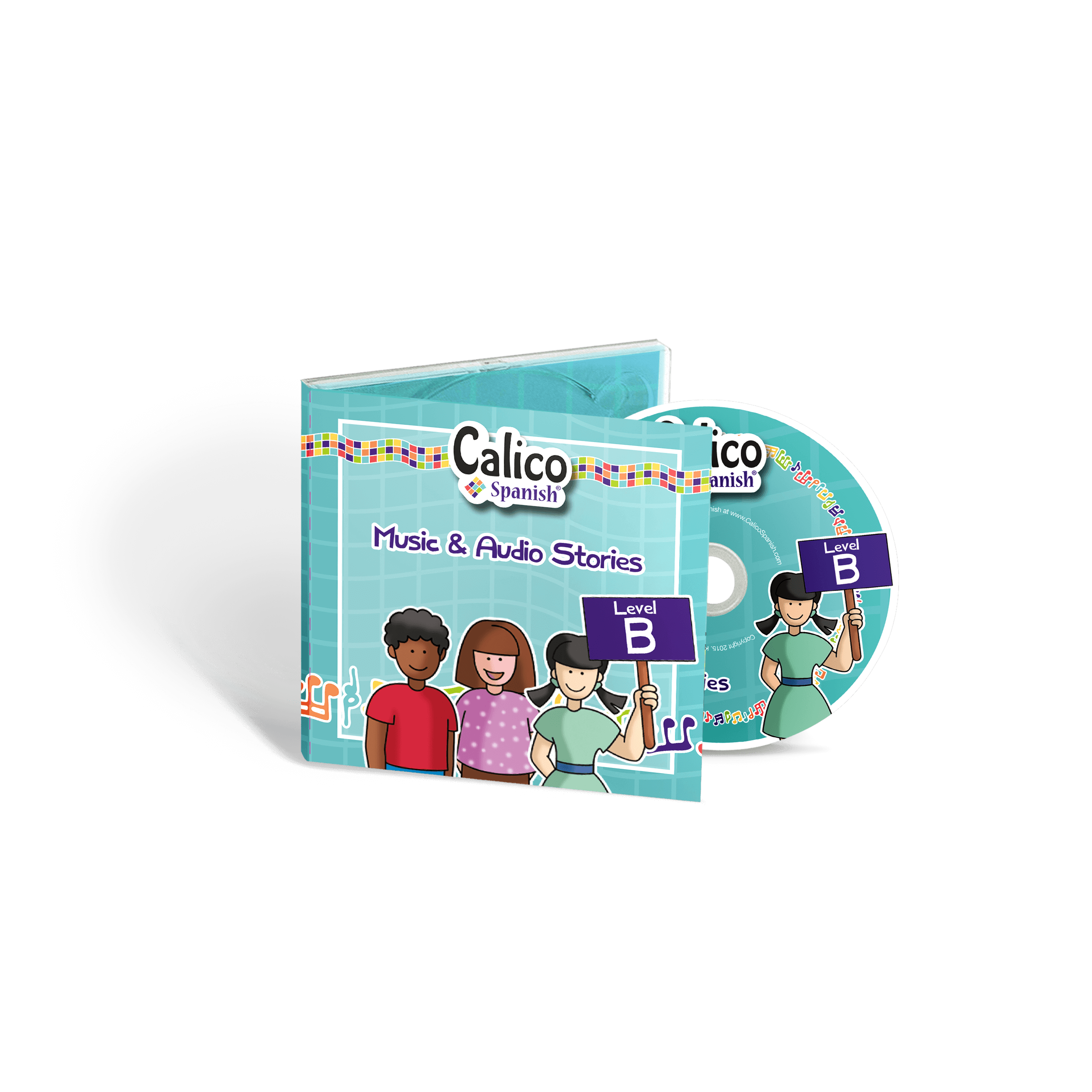 audio stories with music Level B for elementary school spanish classes