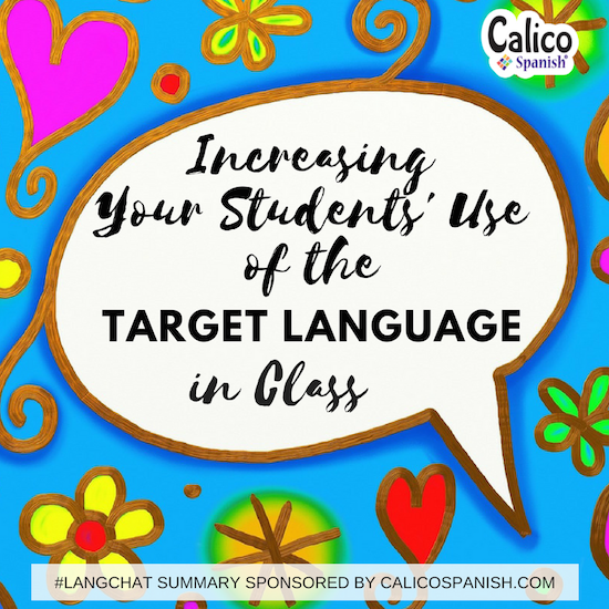 Increasing your students' use of the target language in class