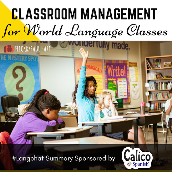 Classroom management for world language classes