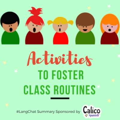 Activities to Foster Class Routines