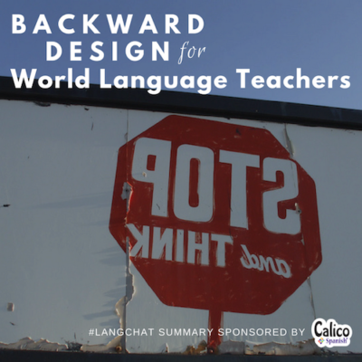 Backwards Stop Sign Design for World Language Teachers