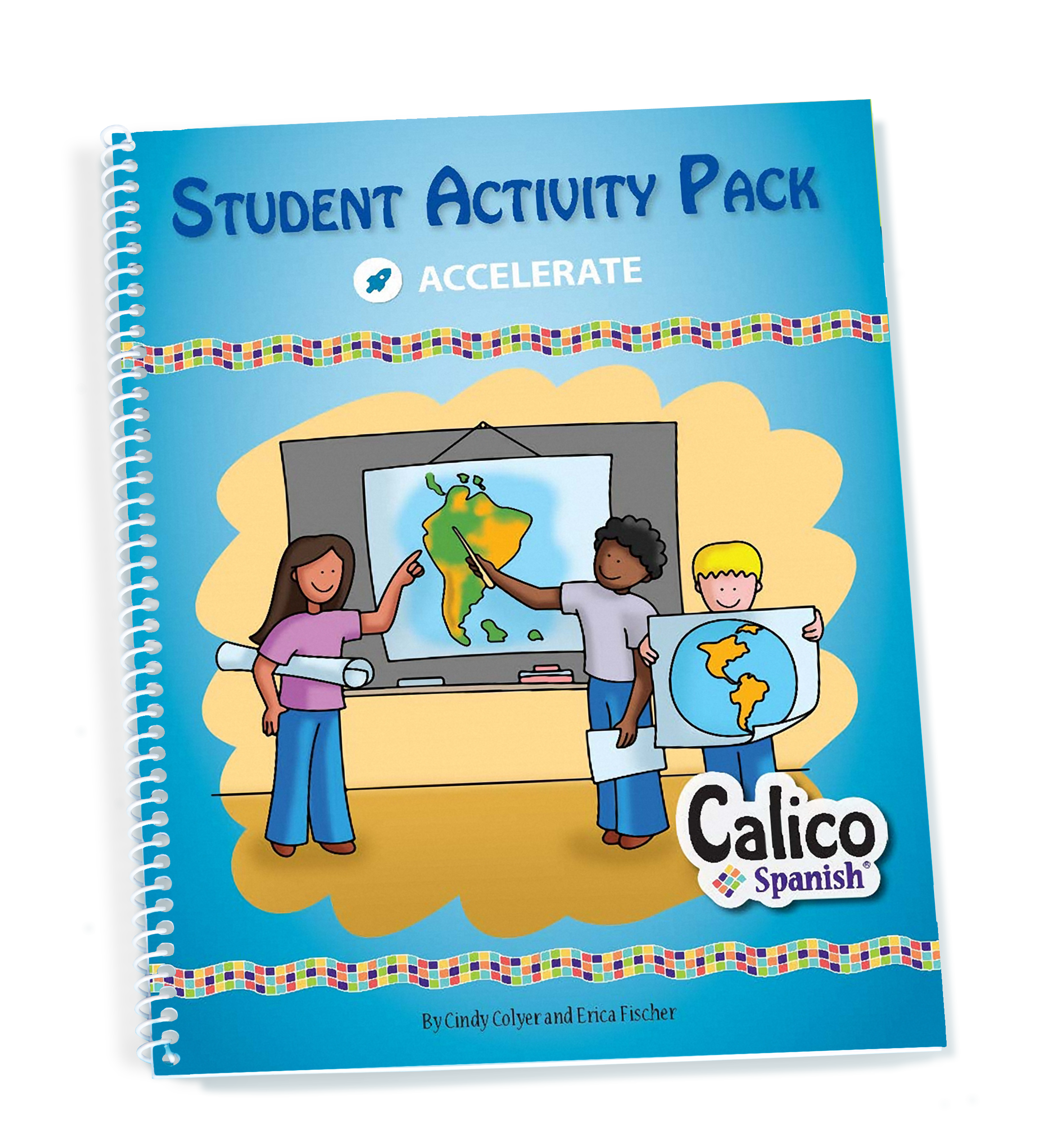 student activities book for Accelerate elementary school spanish curriculum