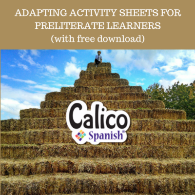 ADAPTING ACTIVITY SHEETS FOR PRELITERATE LEARNERS (with free download)