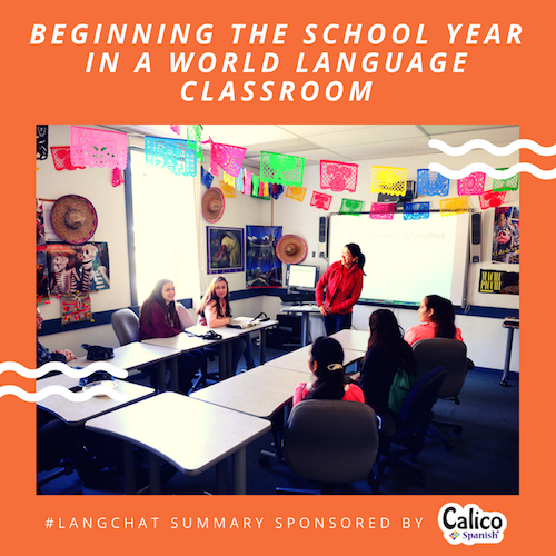 Beginning the school year in a world language classroom