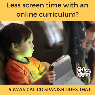 Less screen time with an online curriculum?