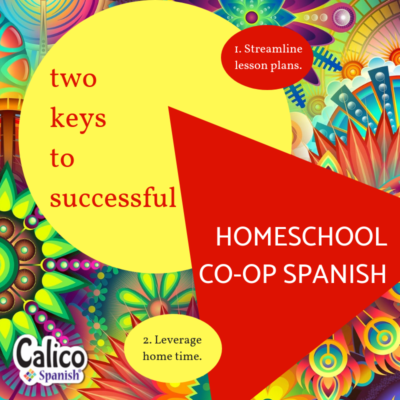 Successful homeschool co-op Spanish for elementary children needs these two things.